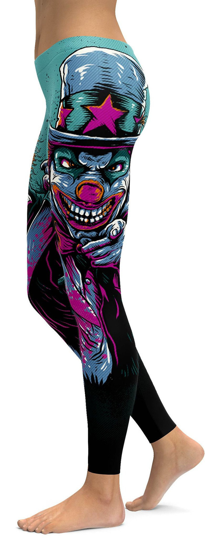Evil Clown High-Waisted Leggings