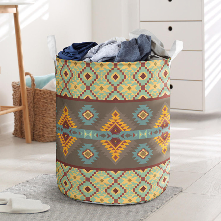 Pattern Native American Laundry Basket 18