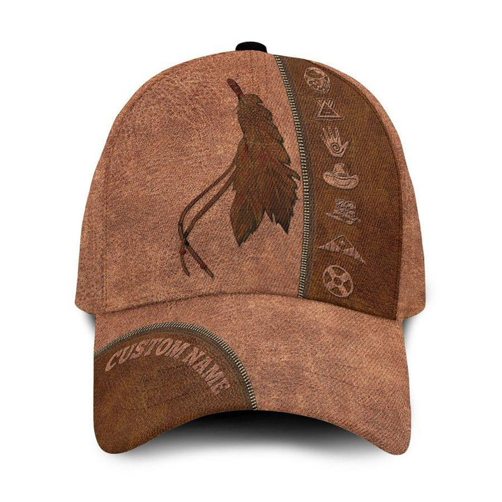 Personalized Native American Falcon Feather 3D Printed Cap 28072106.Ctn