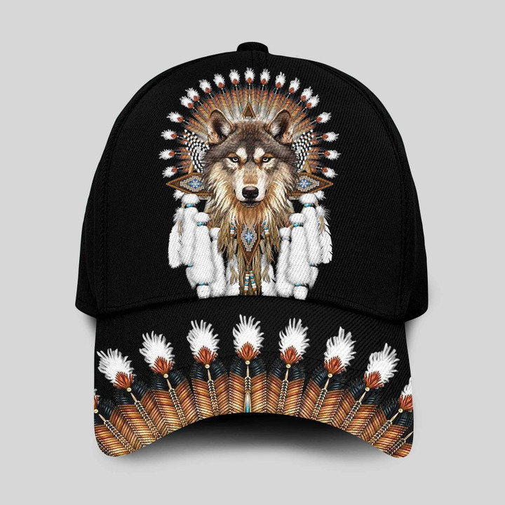 Native American Wolf Limited - Classic Cap - OwlsMatrix - CAPC06DUC060921