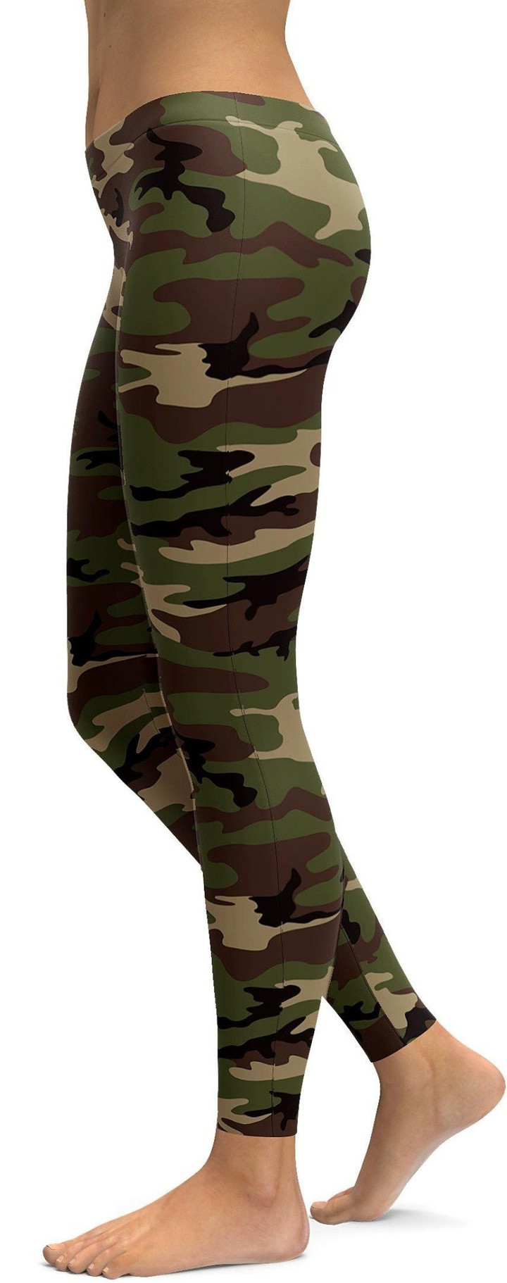 Army Camo High-Waisted Leggings