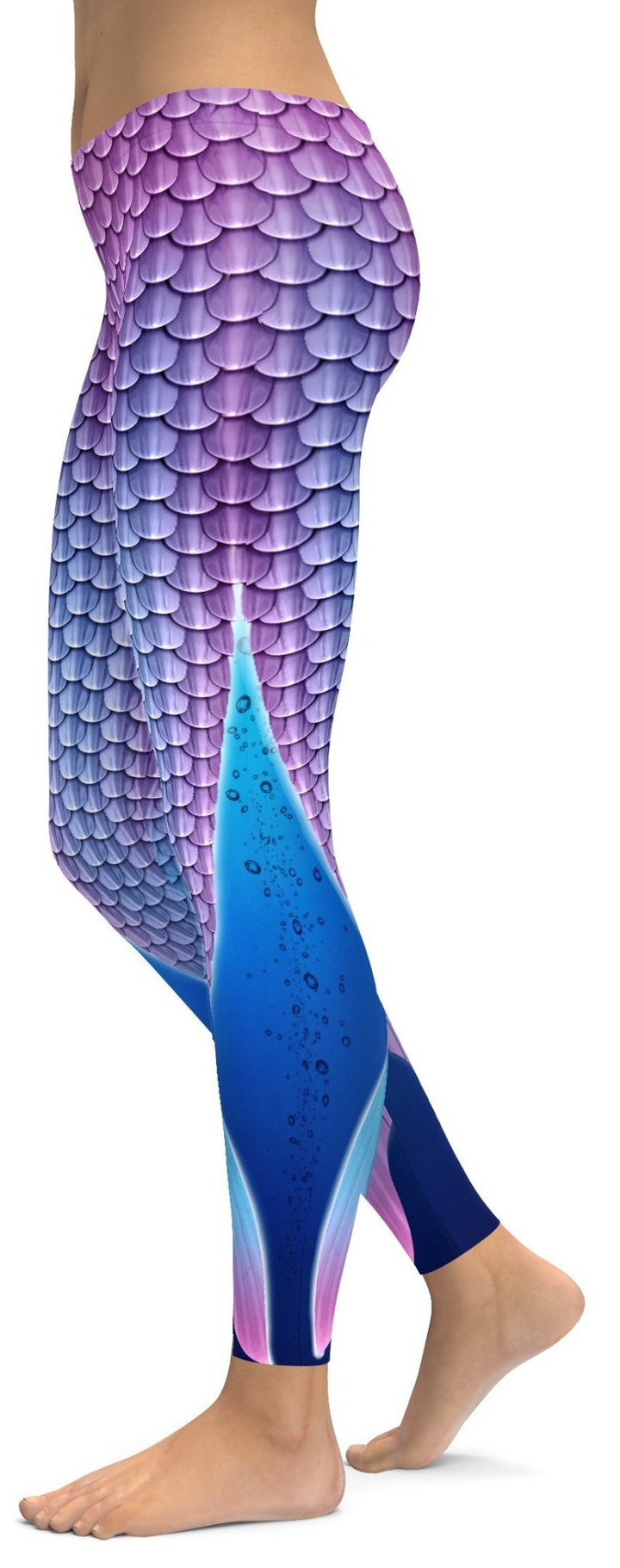 Mermaid Tail High-Waisted Leggings