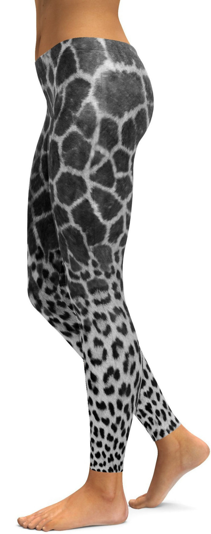 Giraffe & Leopard Skin High-Waisted Leggings