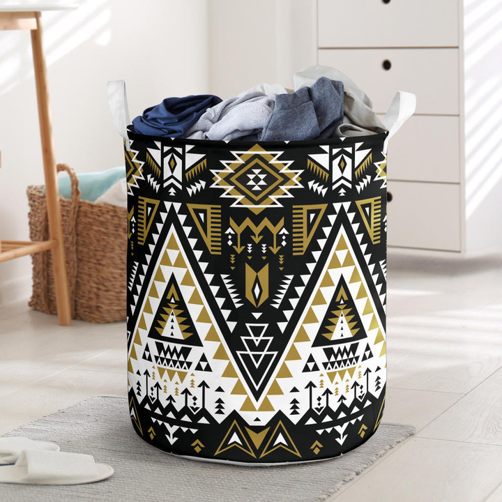 Retro Color Tribal Laundry Basket