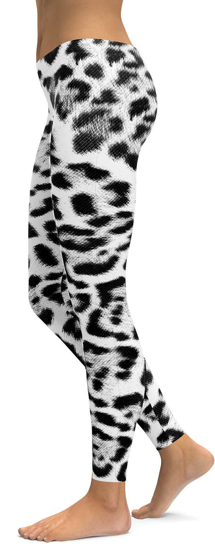 Snow Leopard Skin High-Waisted Leggings