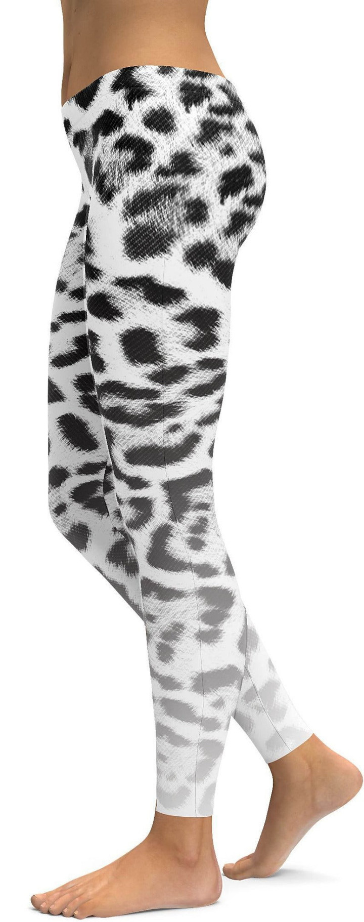 Ombre Snow Leopard Skin High-Waisted Leggings