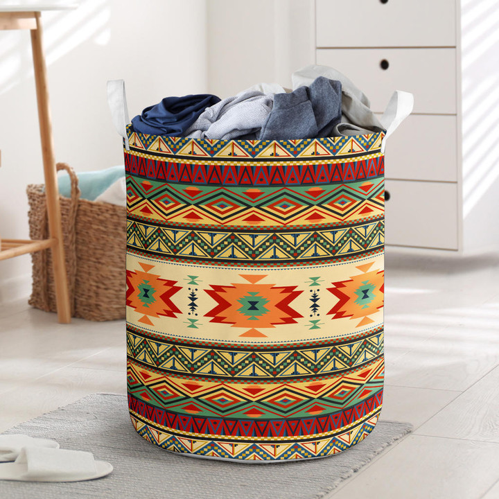 Geometric Pattern Design Laundry Basket