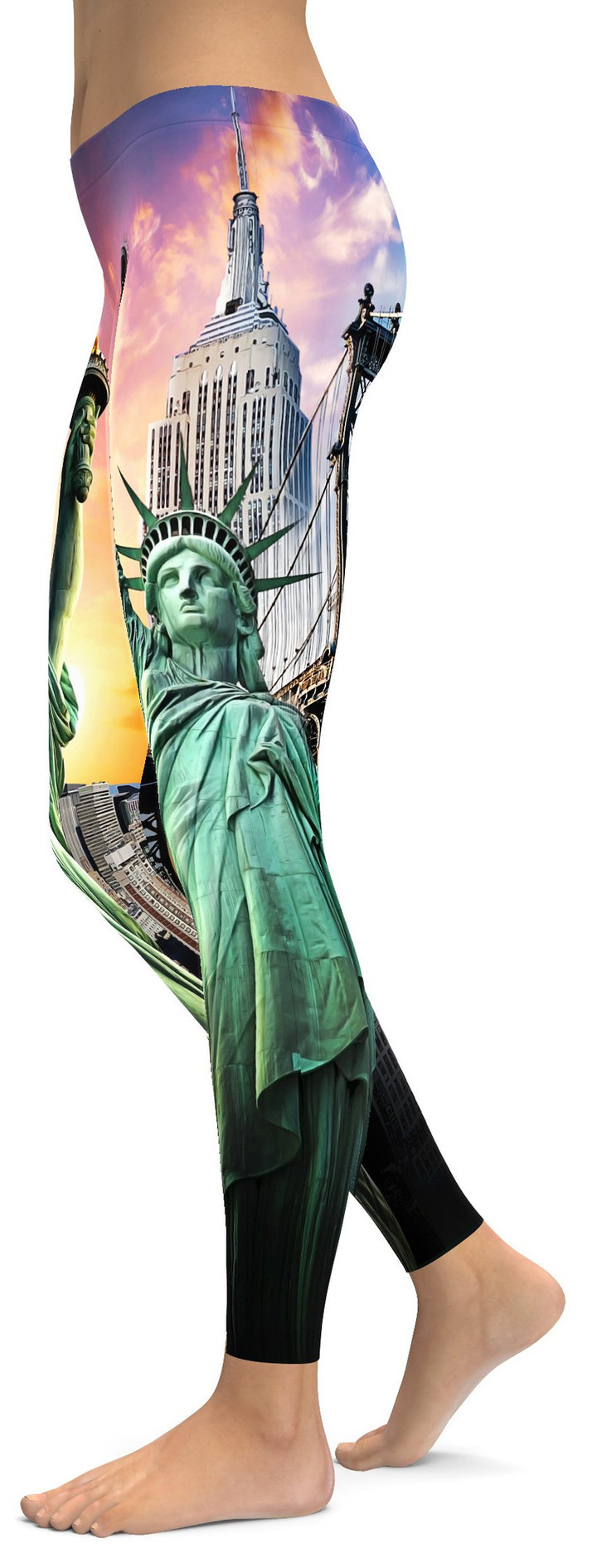 NYC Statue of Liberty High-Waisted Leggings