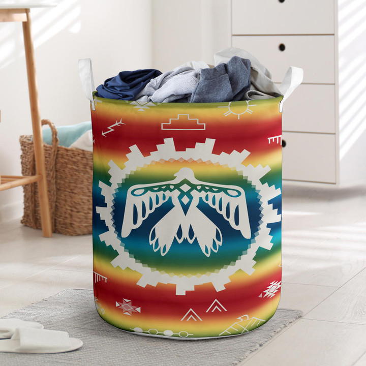 Thunderbird Rainbow Laundry Basket