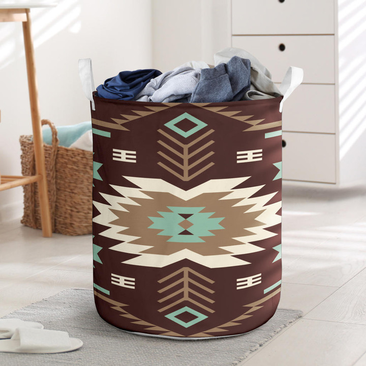 Pattern Native American Laundry Basket 41
