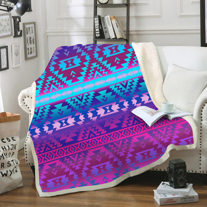 Pattern Color Native Blanket 02
