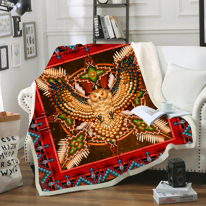 Pattern Red Mandala Blanket