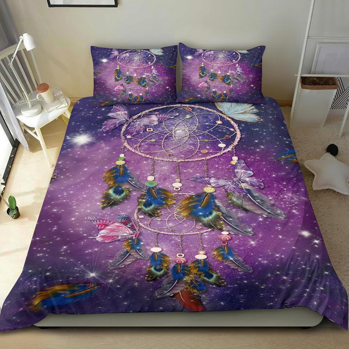 Purple Galaxy Dreamcatcher Bedding Sets
