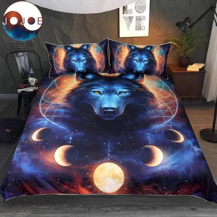 Dream Catcher Moon Eclipse Wolf Galaxy Beddings Sets