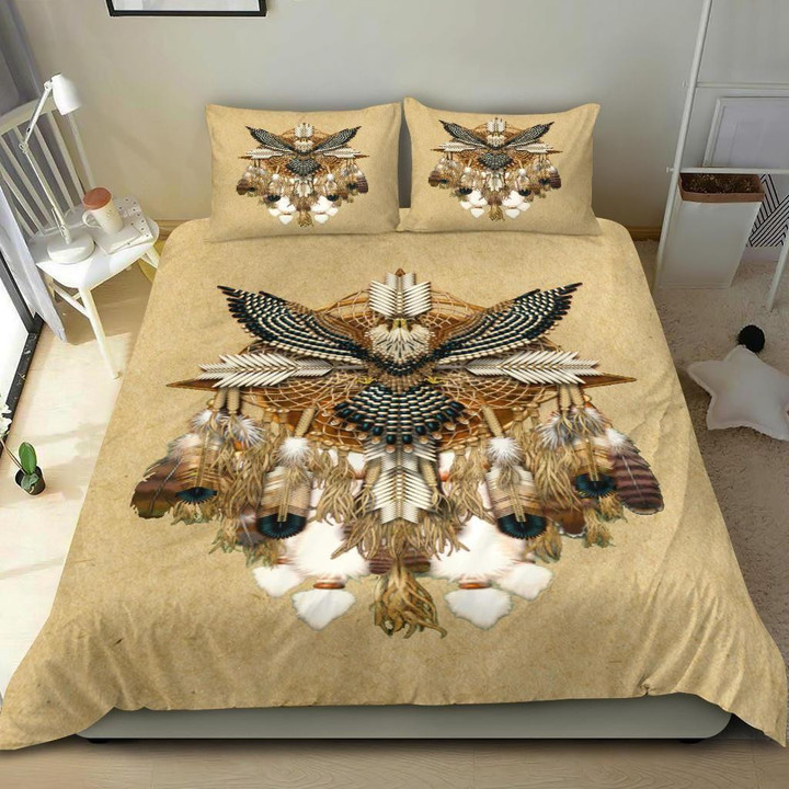 Eagle Dreamcatcher Naumaddic Native American Bedding Set
