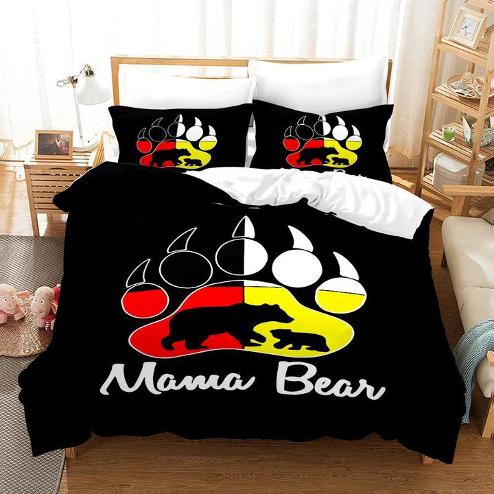 Mama Bear Baby Bear Medicine Wheels Native American Bedding Sets 01