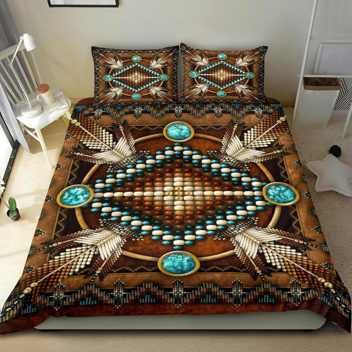 Mandala Brown Design Native American Bedding Sets