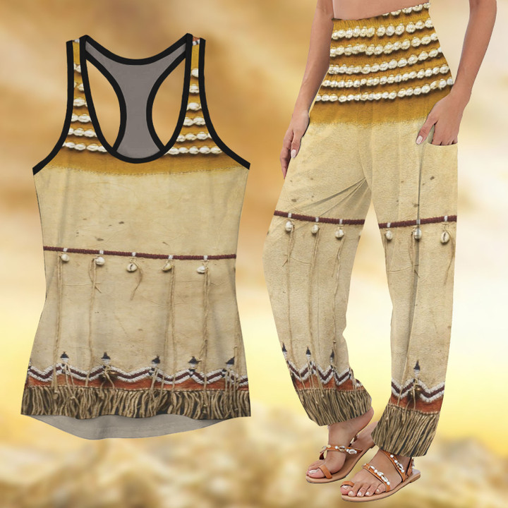 Native 3D Costume Racerback Tank Top & Harem Pants Outfit
