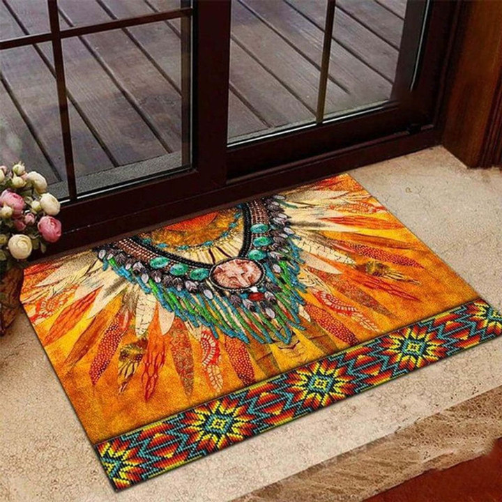 Native American Pattern Doormat, Native American Heritage Day Doormat