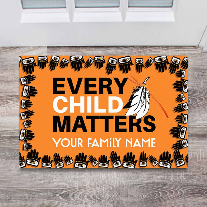 Every Child Matters - Native American Personalized Doormat