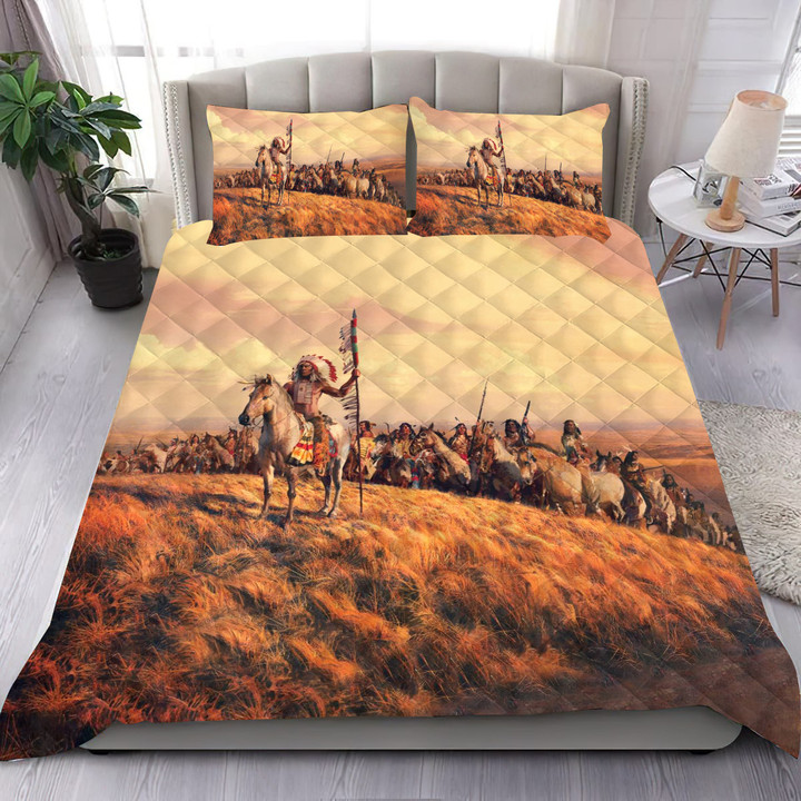 The Journey of the Indians Quilt Bedding Set