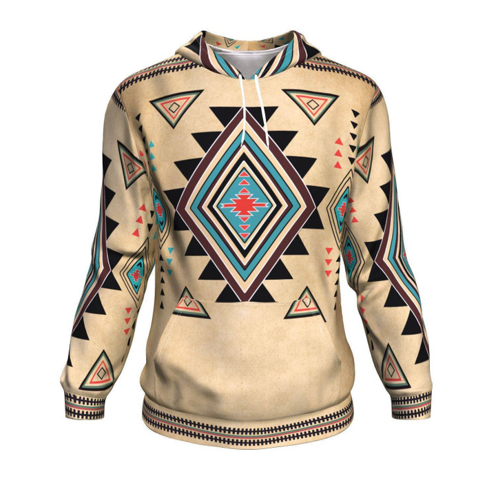 Geometric United Tribal Of Native American Pattern Hoodie
