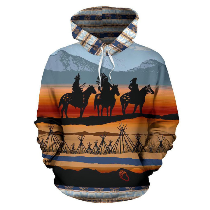 Chief And Warriros Native American Hoodie