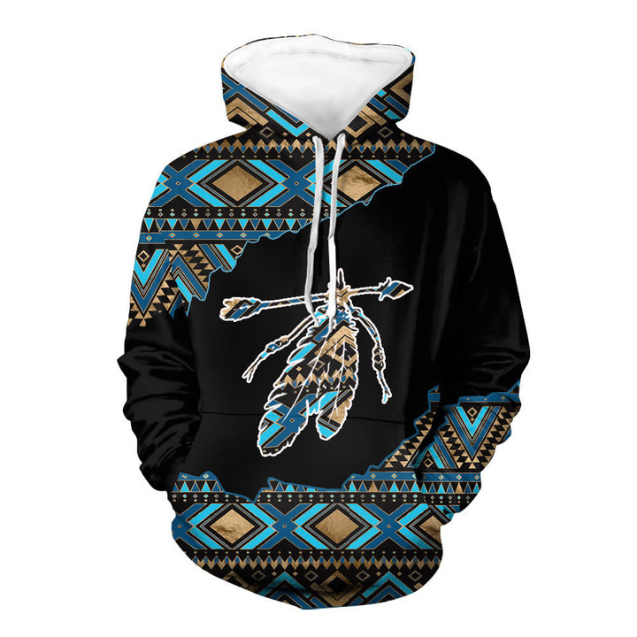 HD00078 Arrow and Feathers Hoodie