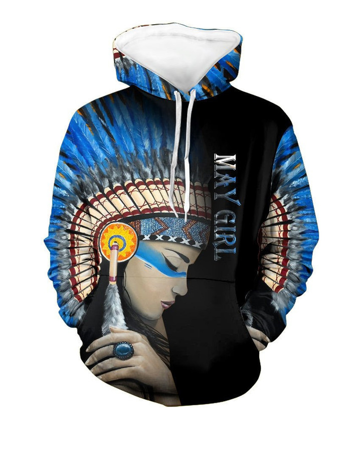 May Native Girl 3 - Birth Month Hoodie