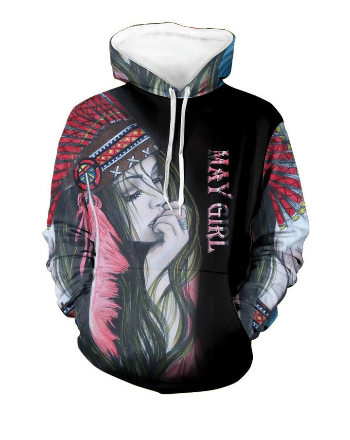 May Native Girl - Birth Month Hoodie