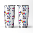 cute penguins with bloons Travel Mug