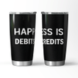 happiness is debits equal credits accountant gifts  Travel Mug