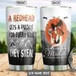 Redhead Witch Personalized HTR2909026 Stainless Steel Tumbler