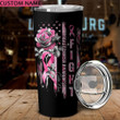 Personalized Rose Fight Breast Cancer Tumbler - Lahn0109212ki