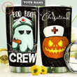 Halloween Nurse Boo Boo Crew Personalized Tumbler