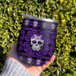 Purple Sugar Skull Personalized ABLZ1607013Z Wine Tumbler