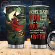 Halloween Witch With Hat Stainless Steel Tumbler