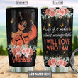 Black Women Personalized DNGB0709005Z Stainless Steel Tumbler