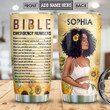 Black Woman Bible Number BWM Personalized NNRZ2707013Z Stainless Steel Tumbler