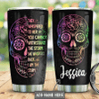 Personalized Sugar Skull Storm HLZZ0604006Z Stainless Steel Tumbler