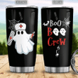 Boo Boo Crew Happy Halloween Patterns Boo Ghost Scary Pumpkin Trick Or Treat Halloween ADGB2506003Z Stainless Steel Tumbler