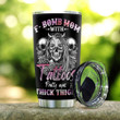 F Bomb Mom Skull Tattoo Personalized KD2 HAL0603003Z Stainless Steel Tumbler
