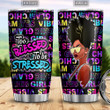 Too Blessed To Be Stressed Afro Women Black Women Pattern AEGB0907003Z Stainless Steel Tumbler