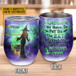 Witch Put On The Hat Custom Wine Tumbler Spirits Halloween Witch Gift Witchcraft Woman Tumbler Halloween Party Supplies