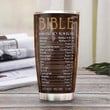 Black Woman Bible Number BWM Personalized NNRZ0908007Z Stainless Steel Tumbler