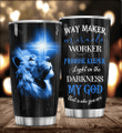 Personalized Tumbler Lion And Cross Way Maker