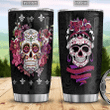 Halloween Colorful Skull Witch Boo Ghost Scary Pumpkin Trick Or Treat Halloween ADGB1606007Z Stainless Steel Tumbler