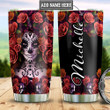Personalized Sugar Skull Woman TTZ2311019 Stainless Steel Tumbler