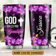 Pretty Personalized Butterfly Stainless Steel Tumbler 20oz - God Calls You Beautiful NUA170