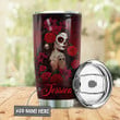 Personalized Skull Rose Woman BGZ0901022Z Stainless Steel Tumbler